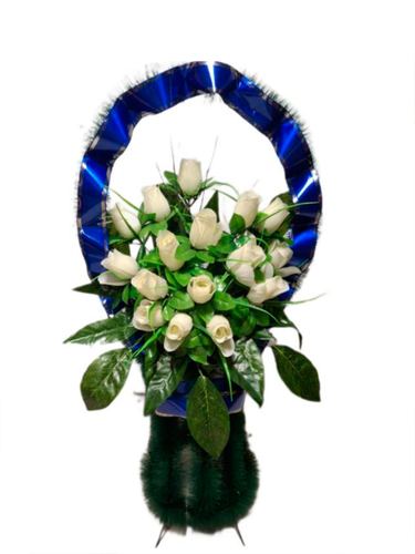 Корзина ваза Шампань (синий) 85*45см