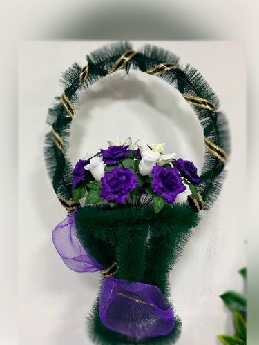 Корзина ваза Пальмира (фиолетовый) 80*50см